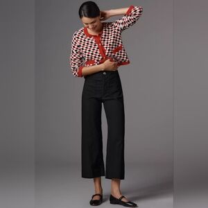 Maeve Black Wide-Leg Pants